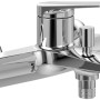 Villeroy & Boch Oasis Wannenarmatur Aufputz, Chrom, mit Umstellung und beweglichem Strahlregler.
