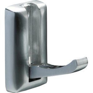 Hettich Mantelhaken, klappbar, Edelstahl-Optik, Garderobenhaken zum Aufschrauben.