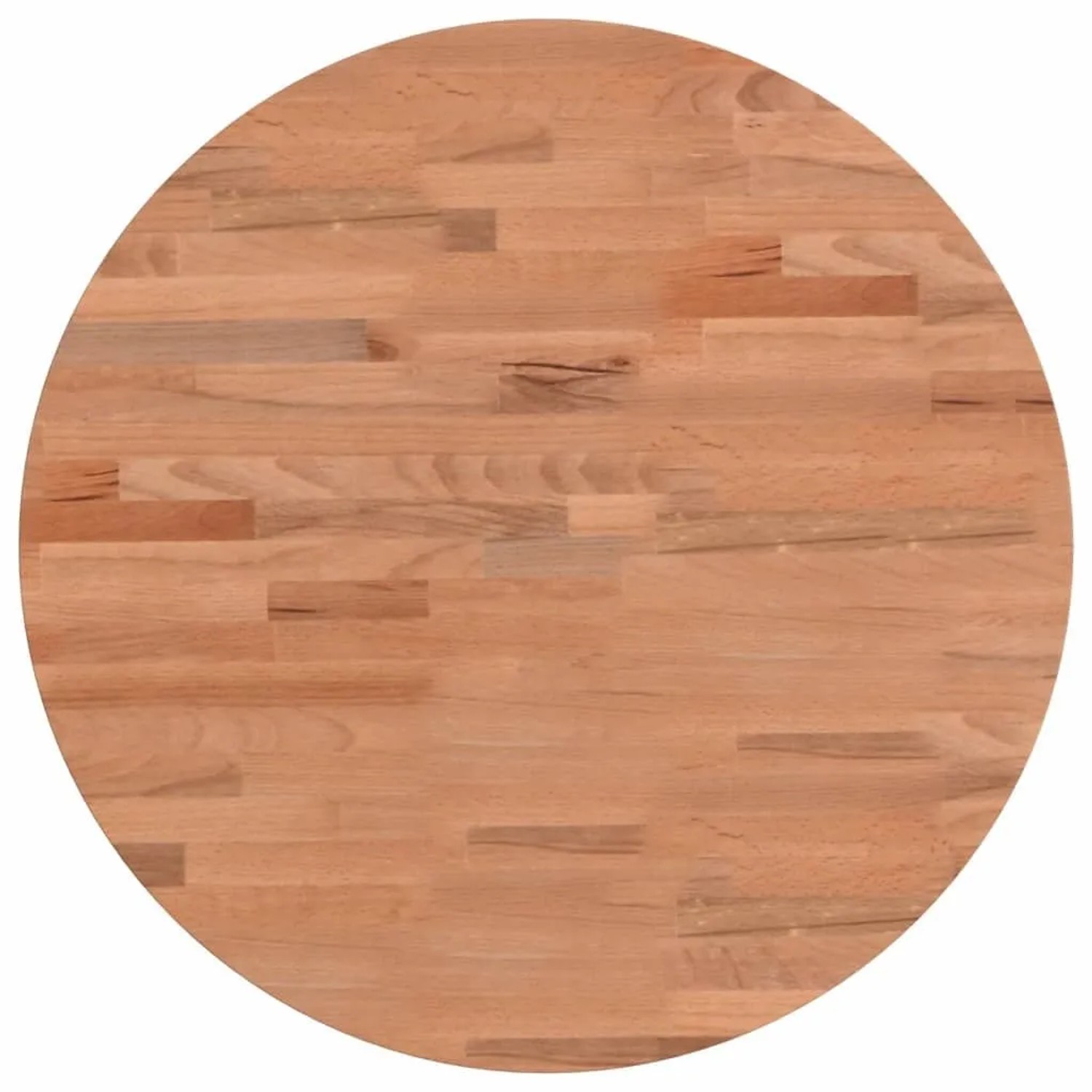 vidaXL Tischplatte Ø50x2,5 cm Rund Massivholz Buche 355936