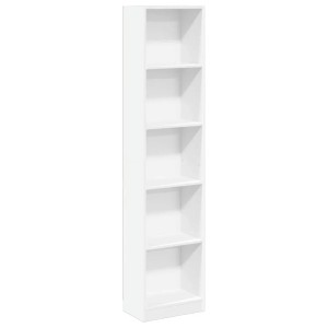 vidaXL Bücherregal Weiß 40x24x176 cm Holzwerkstoff 857792
