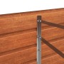 Detailansicht: Rostiges vidaXL Hochbeet aus Cortenstahl, 240x80x77 cm.