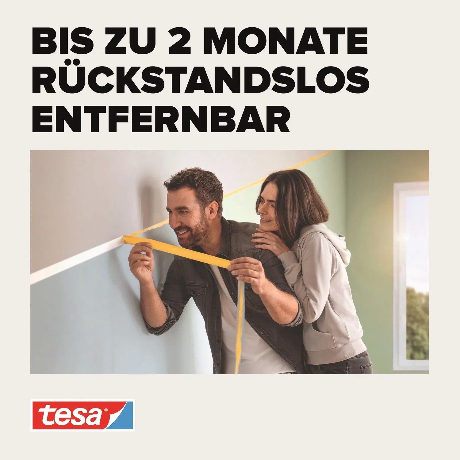 Tesa Malerband Perfect+ 50 m x 30 mm Gelb 2 Rollen_5