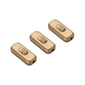 Orion Lightstyle Schnur Zwischenschalter 3 Polig Gold 3 Stück
