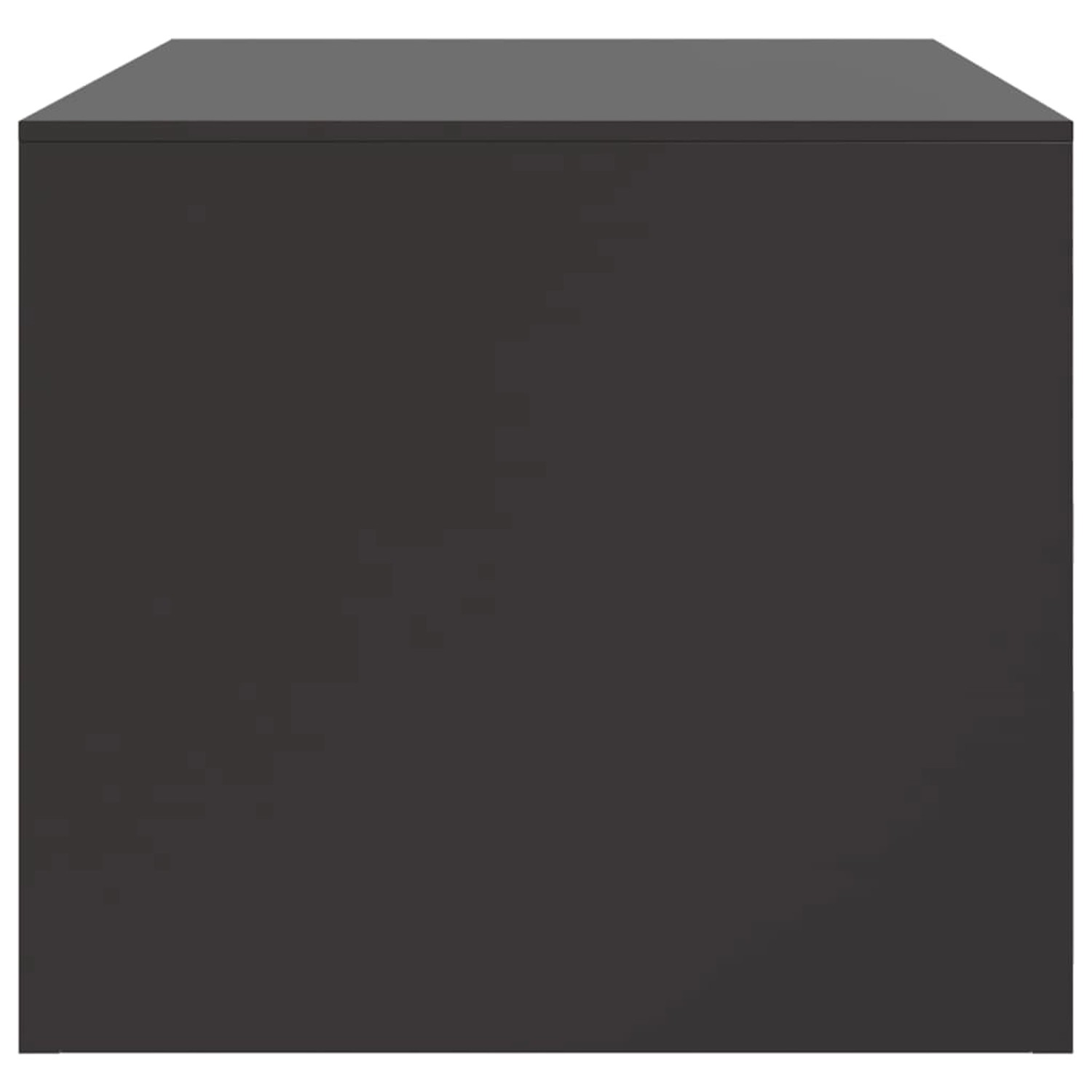 Schwarzer vidaXL Couchtisch aus Stahl, 67x50x44 cm. Moderner Tisch für Wohnzimmer.