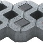 Anthrazitfarbener Kann Rasengitter Füllstein, 8x7,8x7,8 cm, für Pflasterarbeiten.
