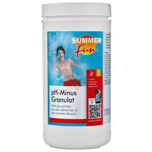 Summer Fun pH-Minus Granulat, 1,8 kg, zur Senkung des pH-Werts im Pool.