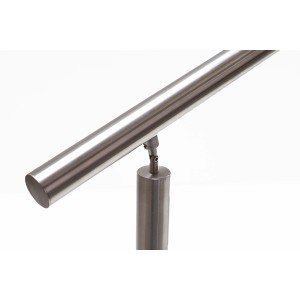 Dieda Eingangsgeländer-Set, Edelstahl, Ø 4 cm x 100 cm, Montage von oben.