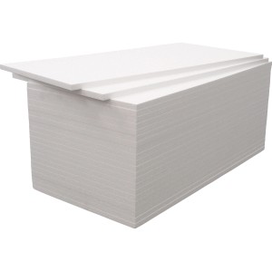 Styropor-Bodendämmplatten EPS 035 DEO, 20 mm stark, zur Wärmedämmung.