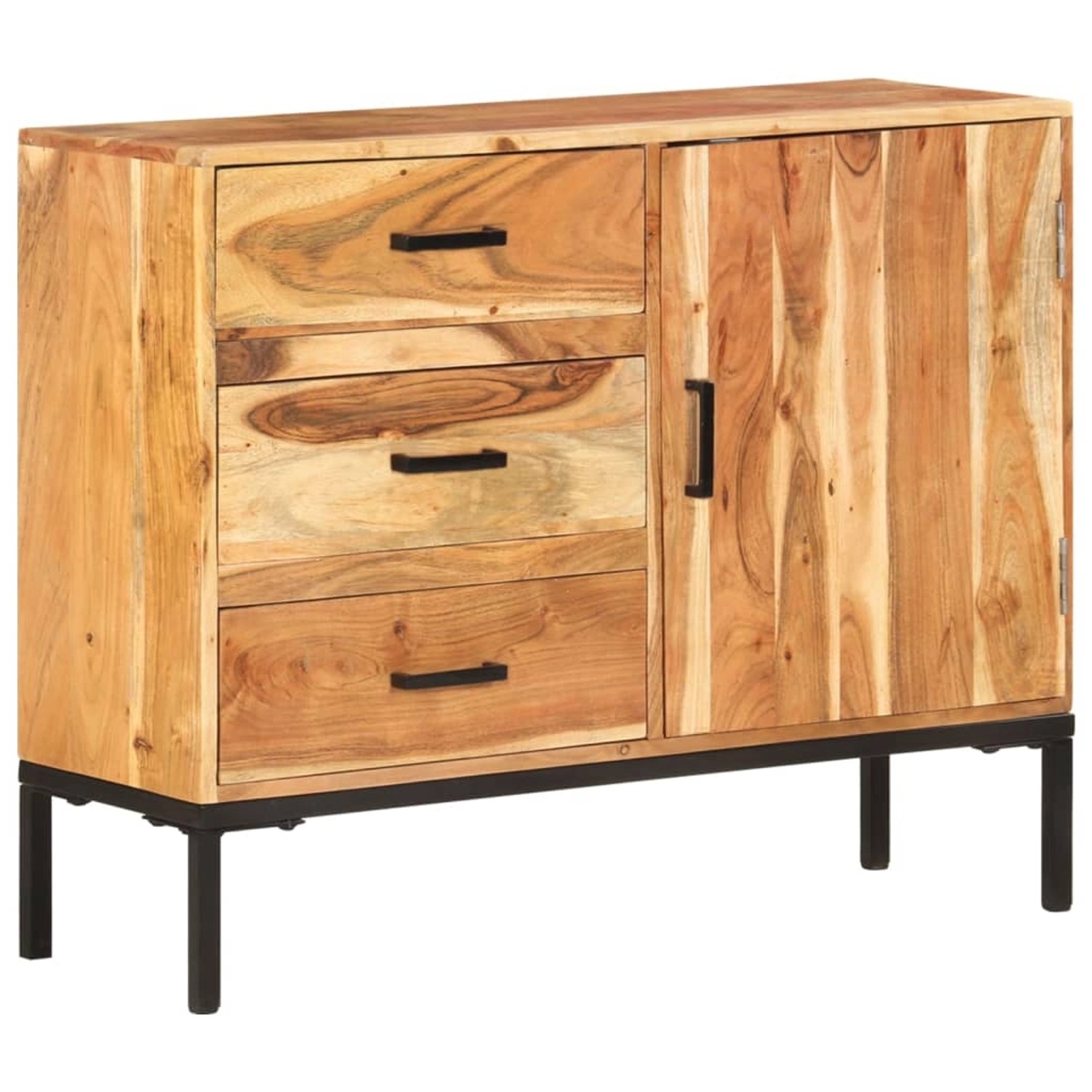 vidaXL Sideboard 88x30x73 cm Akazie Massivholz 329247 günstig online kaufen