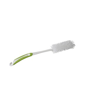 OBI Flaschenbürste, grün-weiß, mit 2-Komponenten-Griff für Reinigungsgeräte.