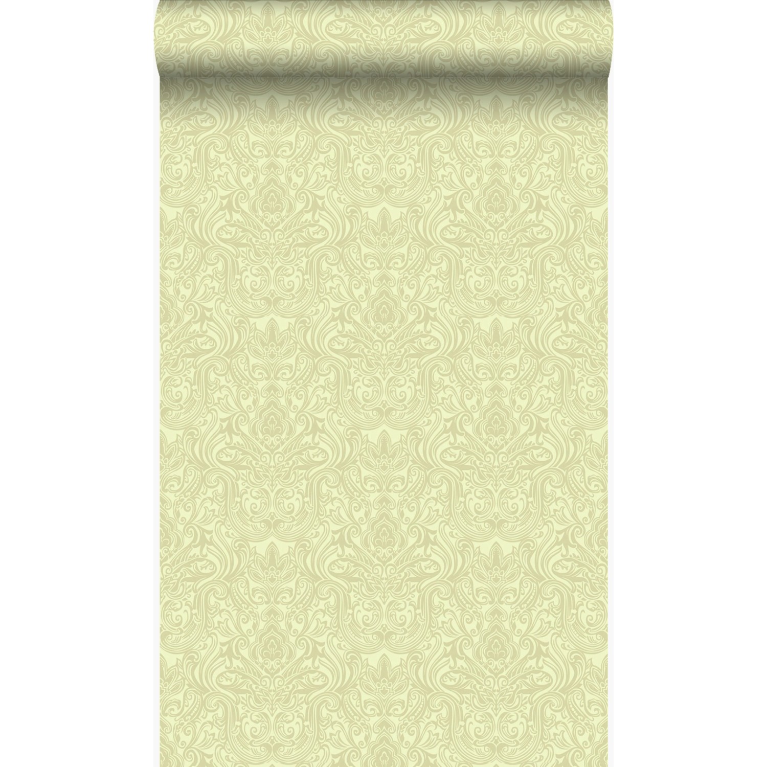 Origin Wallcoverings Tapete Ornamente Grün 53 cm x 10.05 m Origin Luxury Wa günstig online kaufen