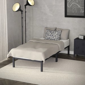 ML-Design Metallbett 90x200 cm Stahlrahmen mit Lattenrost Anthrazit Bettgestell