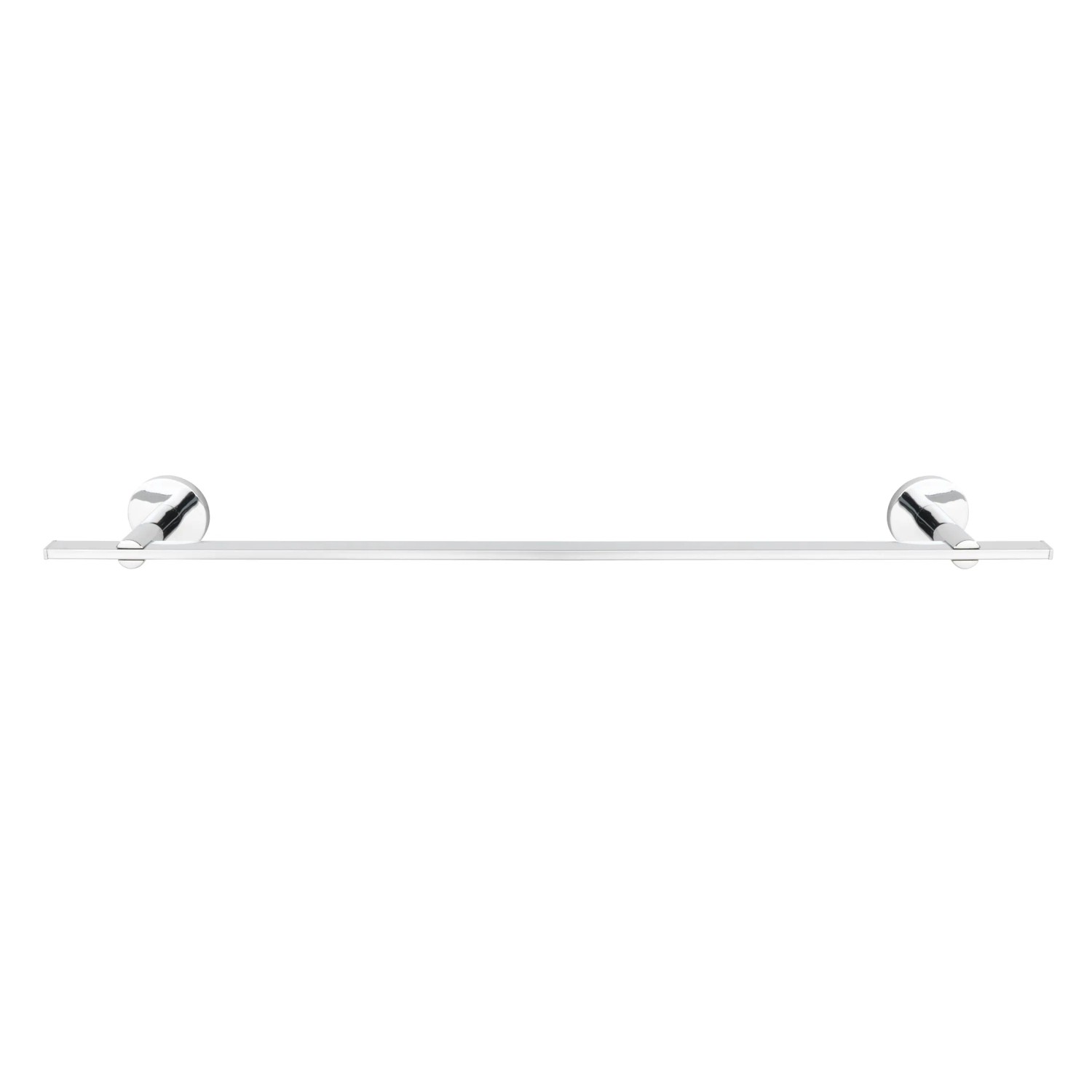 Wenko Badetuchstange Uno Isera, 60 cm, silber glänzend, zur Wandmontage im Bad.