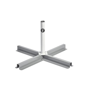 Suncomfort Ständerkreuz für Sonnenschirm, geeignet für 4 Platten (40x40x4cm).