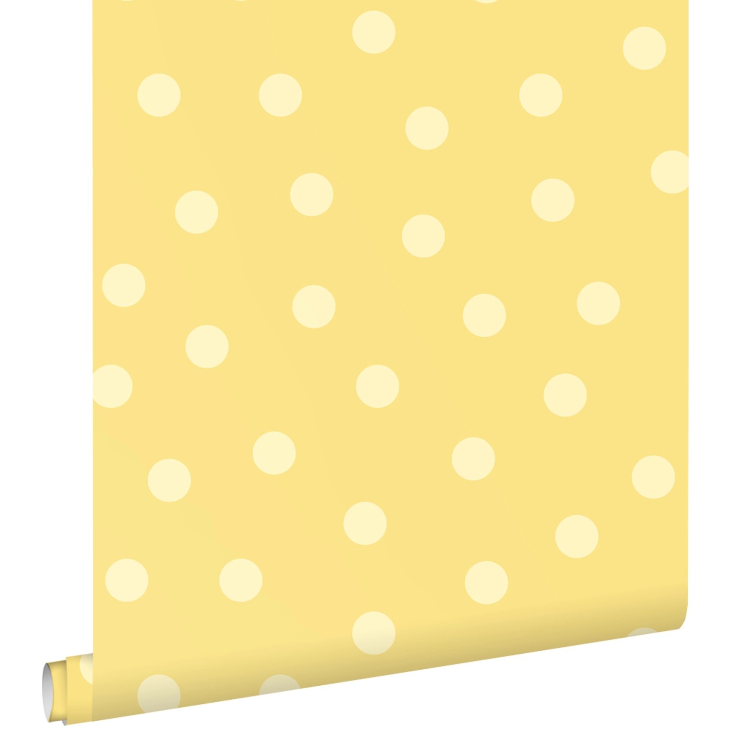 ESTAhome Tapete Punkte Gelb 50 x 900 cm günstig online kaufen