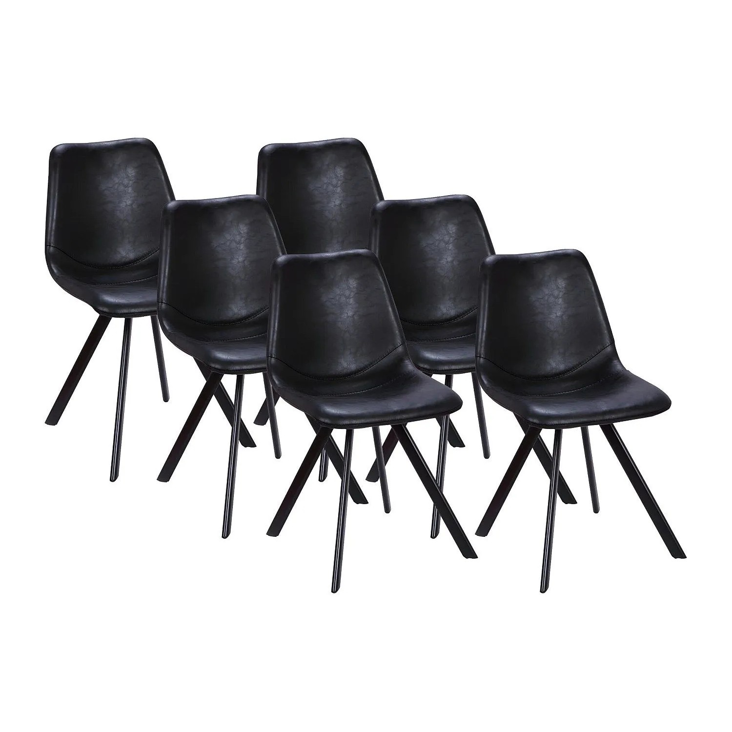 Vente-unique Stuhl Lubine Schwarz 44 cm