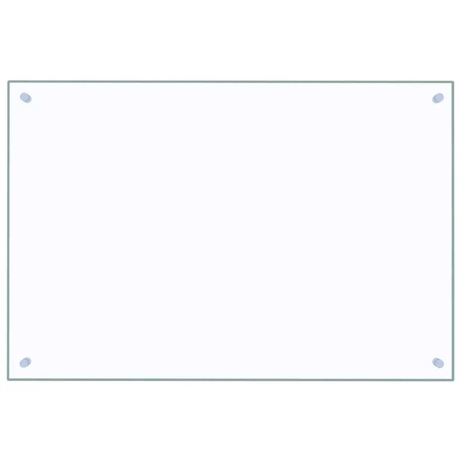 vidaXL Küchenrückwand Transparent 90×60 cm Hartglas 249474