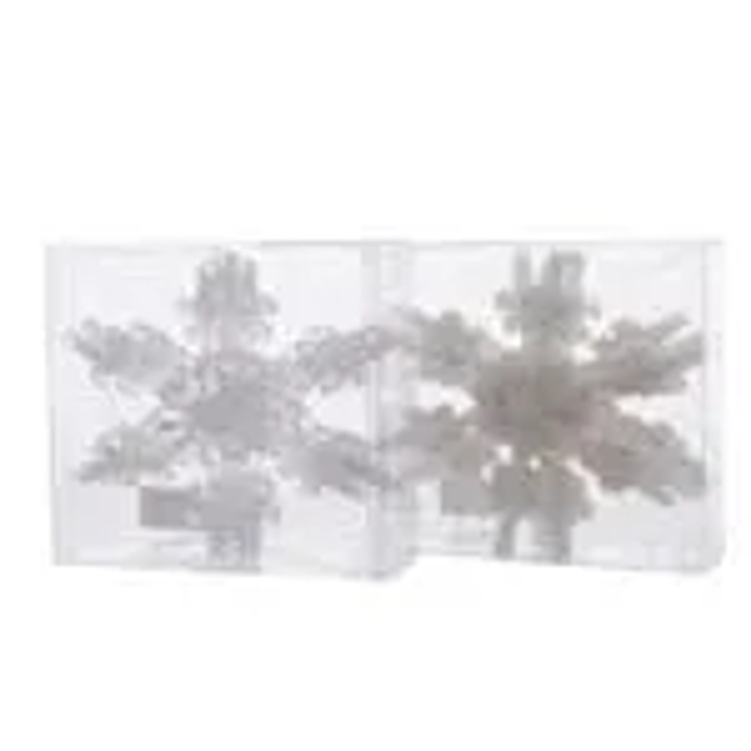 Kaemingk Haenger Christbaumschmuck Eisstern Schneeflocke Klar Oder Matt 4er Set