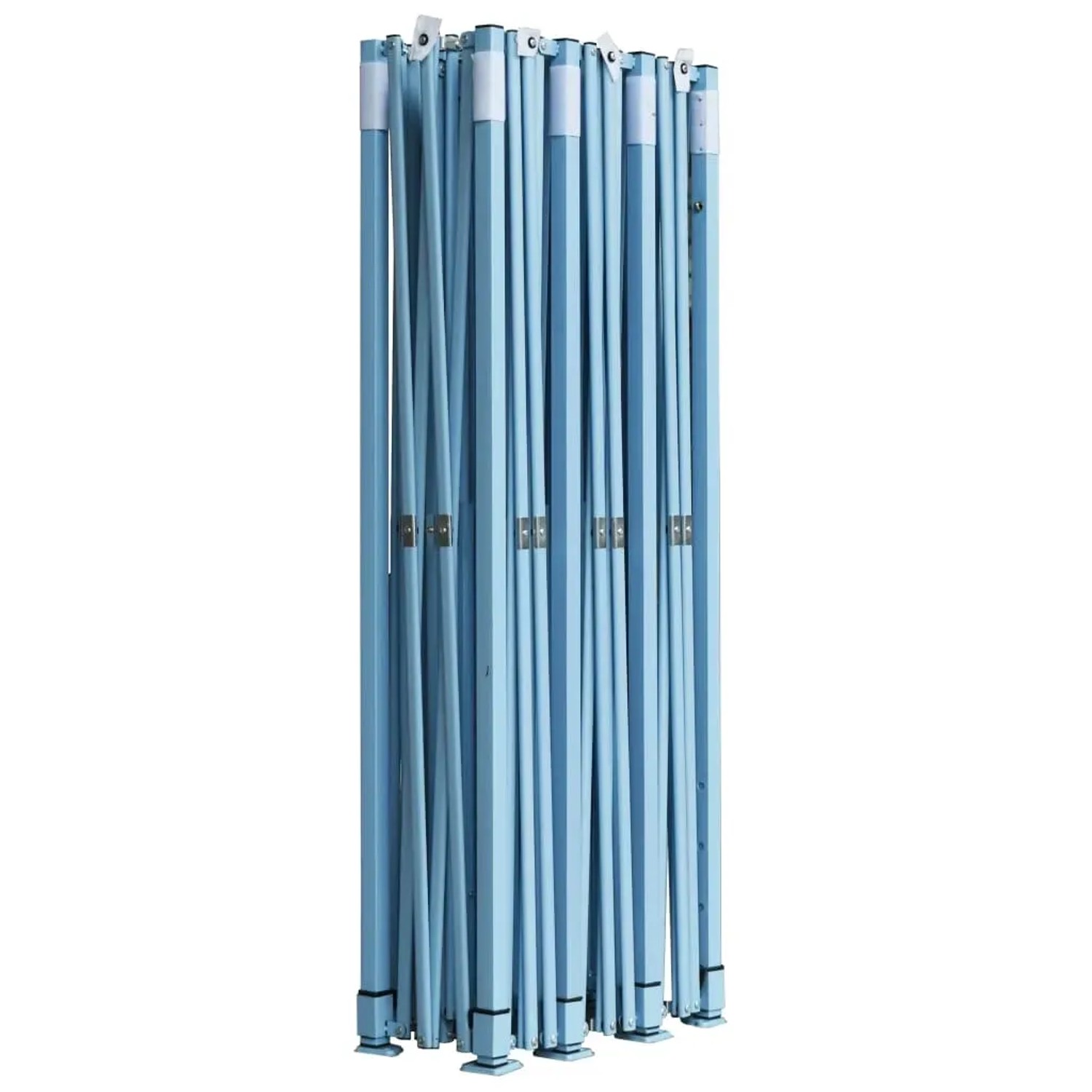 Zusammengefaltetes blaues vidaXL Faltzelt/Partyzelt 3x9m für den einfachen Transport.