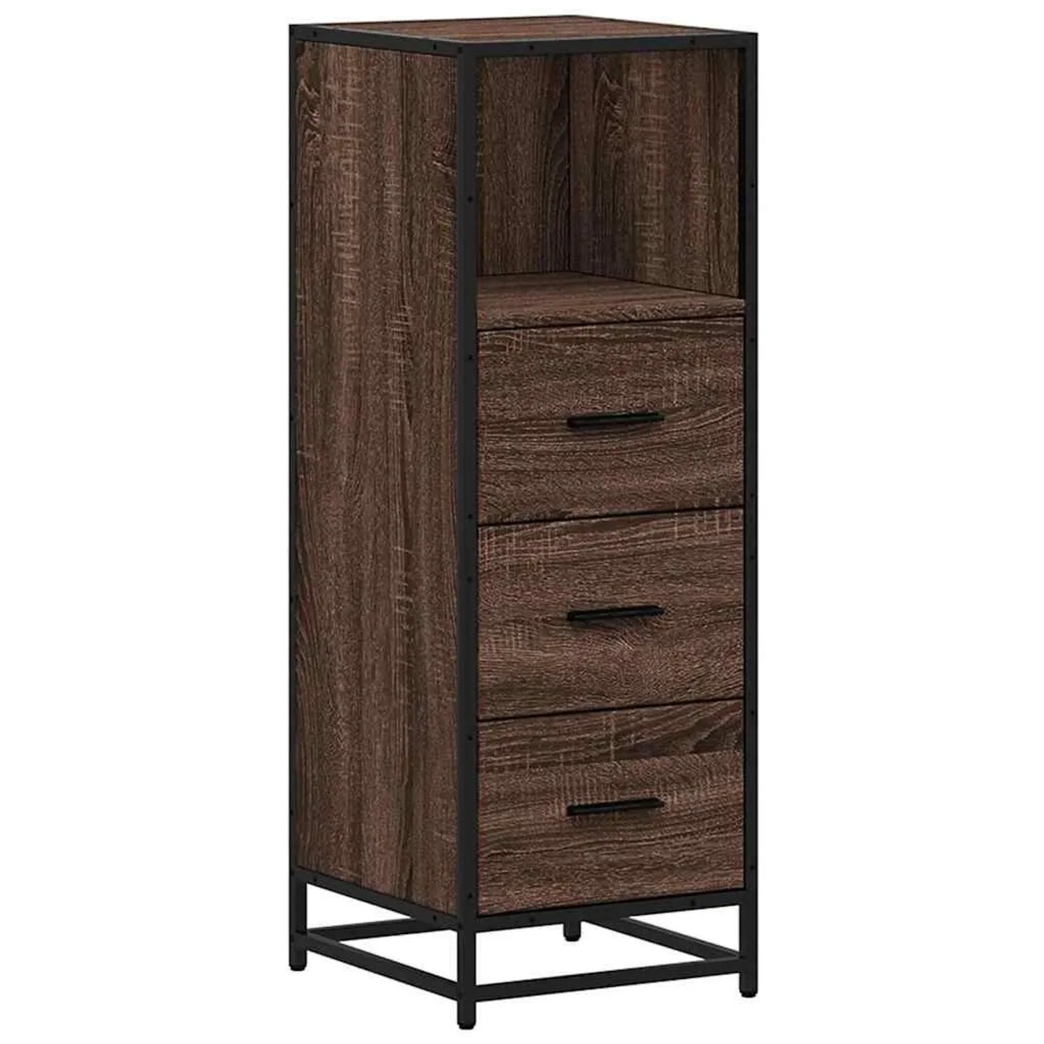 vidaXL Badschrank Braun Eichen-Optik 35x37,5x100 cm Holzwerkstoff 849253