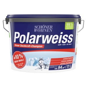 Eimer Schöner Wohnen Polarweiss, matte, weiße Innenfarbe, 11L. Wandfarbe für Neu- und Renovierungsanstriche.