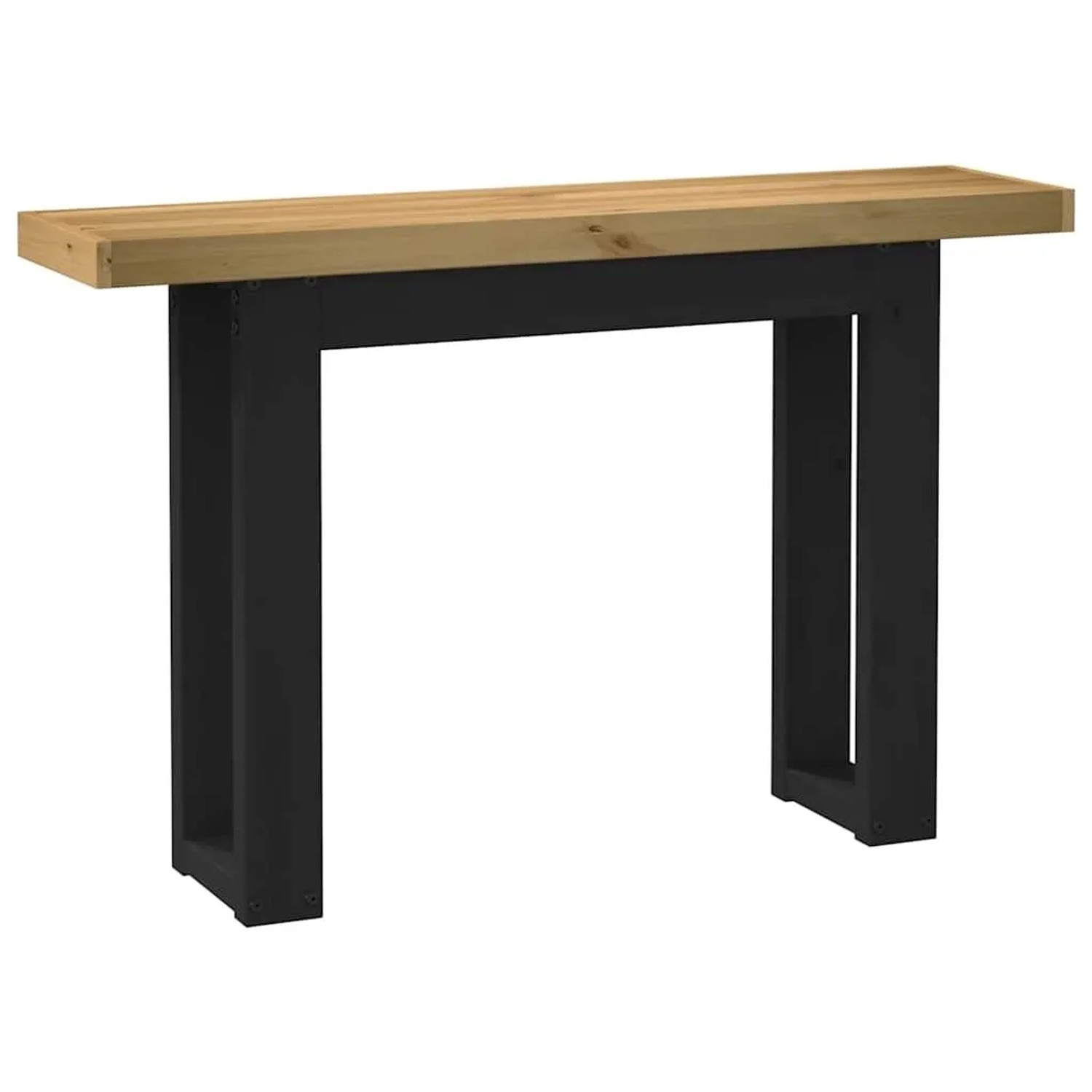 vidaXL Konsolentisch NOAIN U-Form-Beine 120x30x75 cm Massivholz Kiefer 4100038