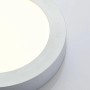 Moderne, runde LED Bad-Deckenleuchte Marlo in Alu, spritzwassergeschützt.