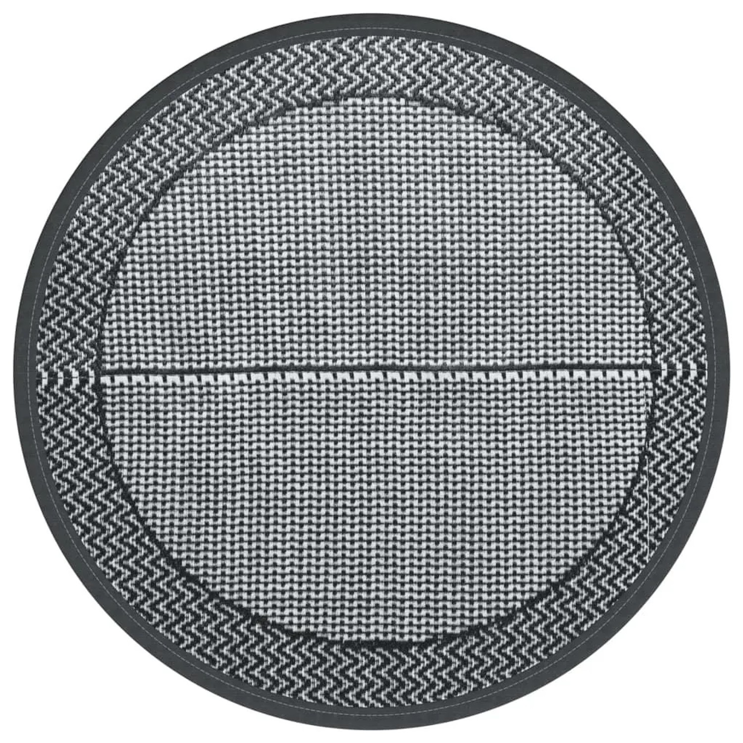 vidaXL Outdoor-Teppich ARAKIL Grau Ø160 cm PP 368459