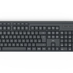 Schwarze Hama WKM-200 Funktastatur mit QWERTZ-Layout, Media-Tasten. Kabelloses Computer Zubehör.