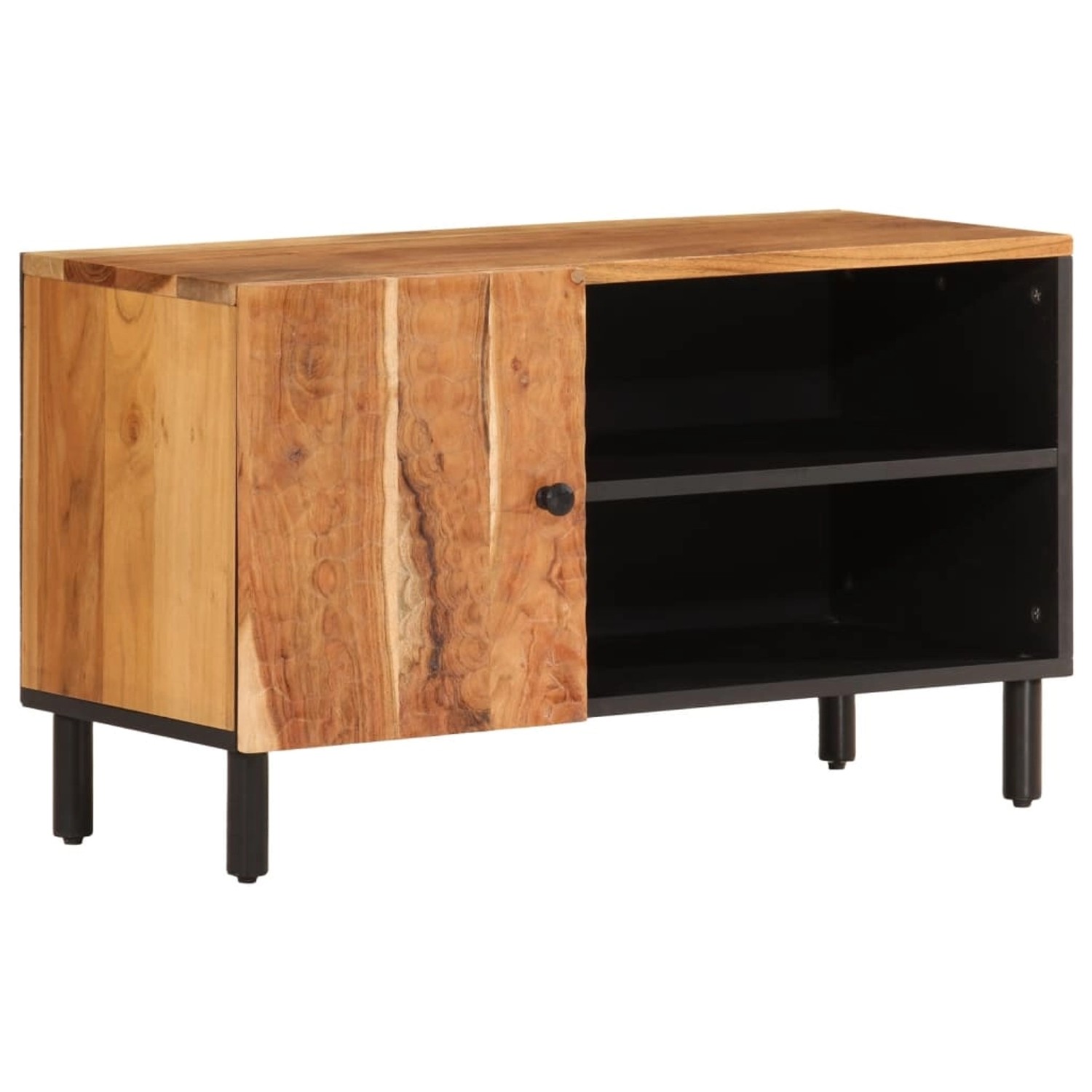 VidaXL TV-Schrank 80x33x46 cm Massivholz Akazie  Modell 1 günstig online kaufen