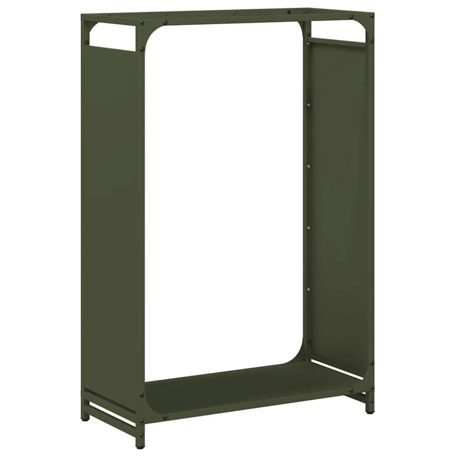 vidaXL Brennholzregal Olivgrün 60x28x90 cm Kaltgewalzter Stahl 864214
