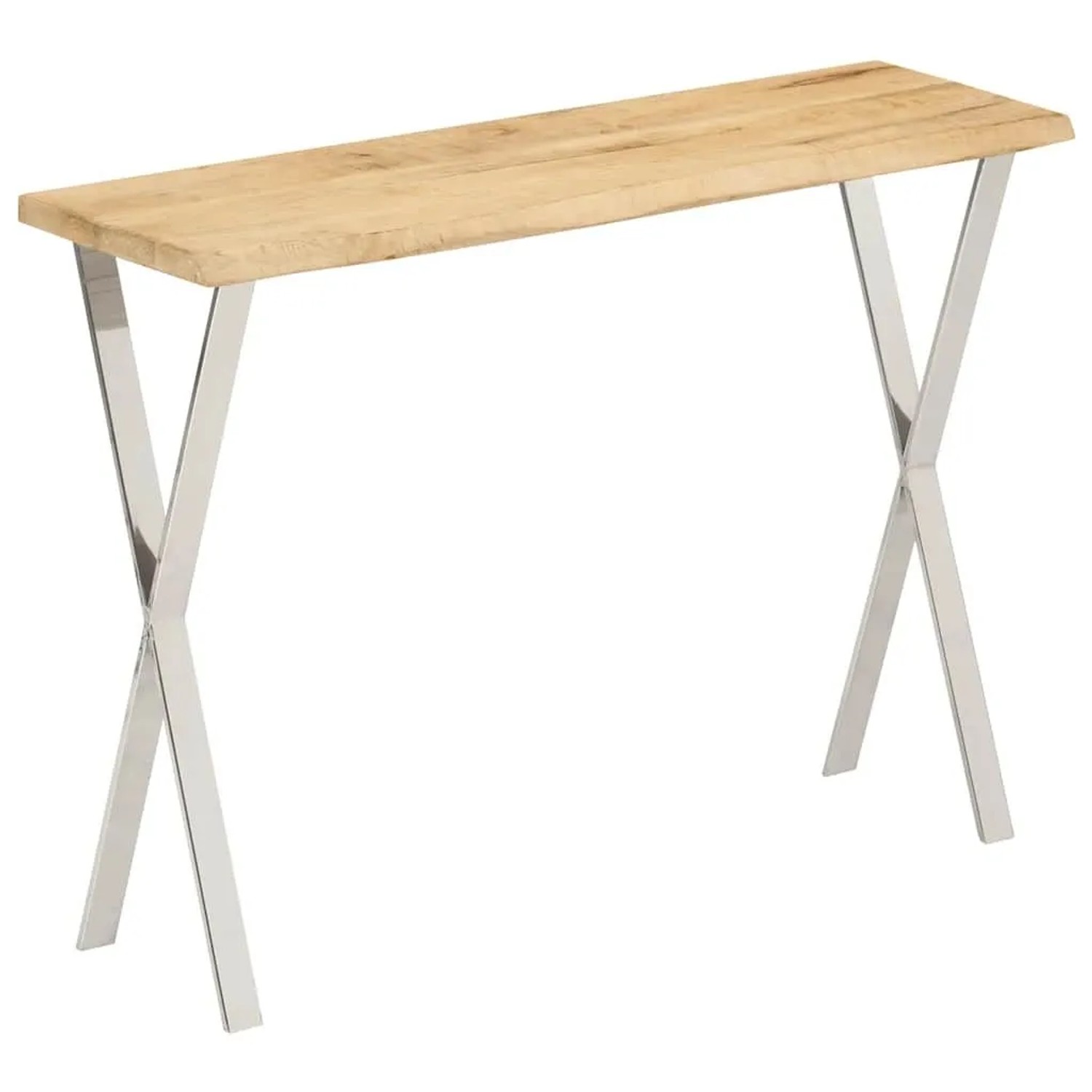 vidaXL Konsolentisch mit Baumkante 105x33x76 cm Massivholz Mango 372764