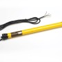 Schellenberg Rollladenmotor Standard Mini 10 Nm, gelber Rohrmotor mit schwarzem Kabel.