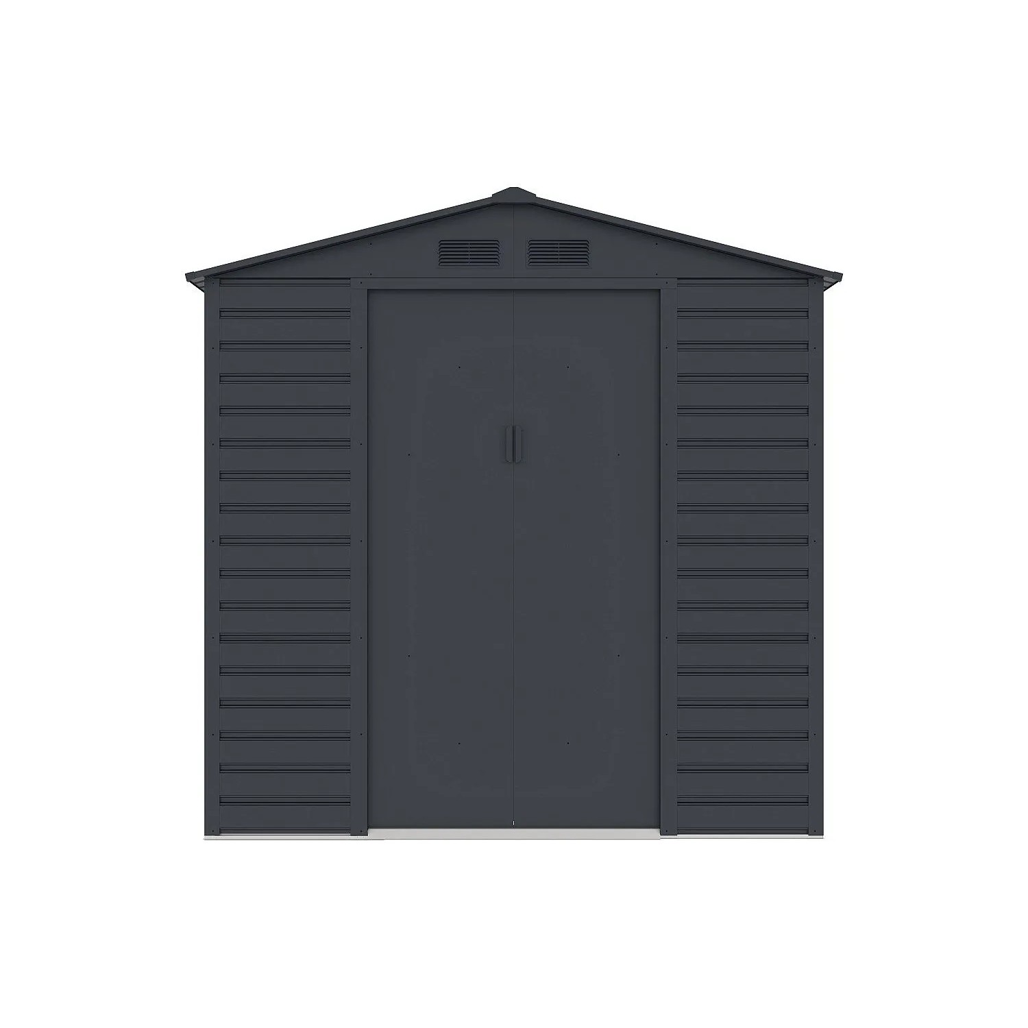 Vente-unique Schrebergartenhaus Adelmo Anthrazitgrau 203 cm