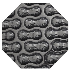 Achteckige Evolution Solarplane 350cm EnergyGuard 500µm mit Geobubble-Technologie zur Algenhemmung.