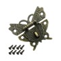 HMF 6495-VS2 Vintage Verschluss Schmetterling mit Schlossöse 50 x 45 mm Bronze