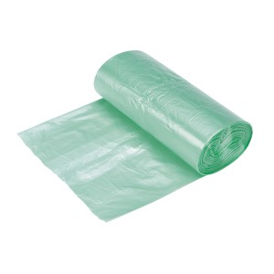 Rolle OBI Abfallsäcke, 23 l, 40 Stück, hellgrün, aus HDPE.