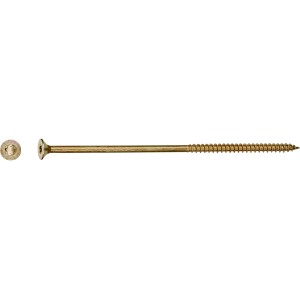 LUX Spanplattenschraube, Senkkopf, TX-Antrieb, Ø 6x120 mm, gelb verzinkt, 100 Stück.