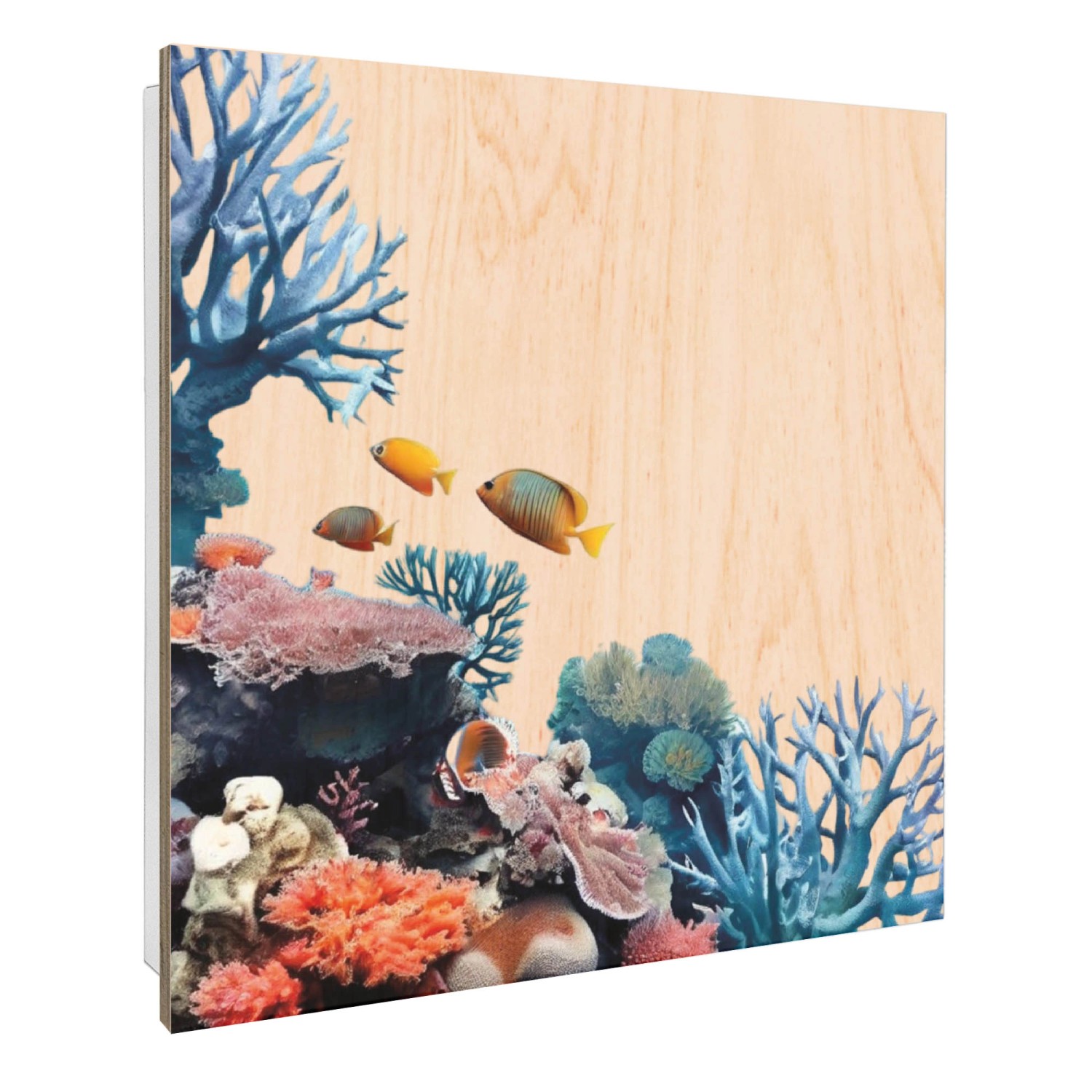 Banjado Großer Schlüsselbox Holz 30x30cm Weiß Scharnier Rechts 50 Haken Sch günstig online kaufen
