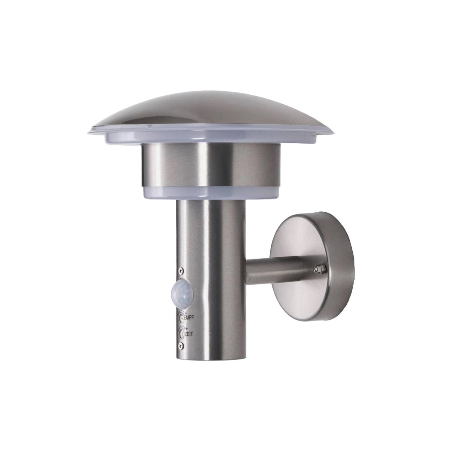 Lindby LED Wandleuchte Außen Lillie 9988018 mit Bewegungsmelder Spritzwassergeschützt Modern in Alu aus Edelstahl 1-flam...