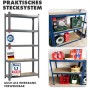 KARAT Schwerlastregal Lakota 2er Set Traglast bis 875 kg Grau 200 x 120 x 60 cm_3