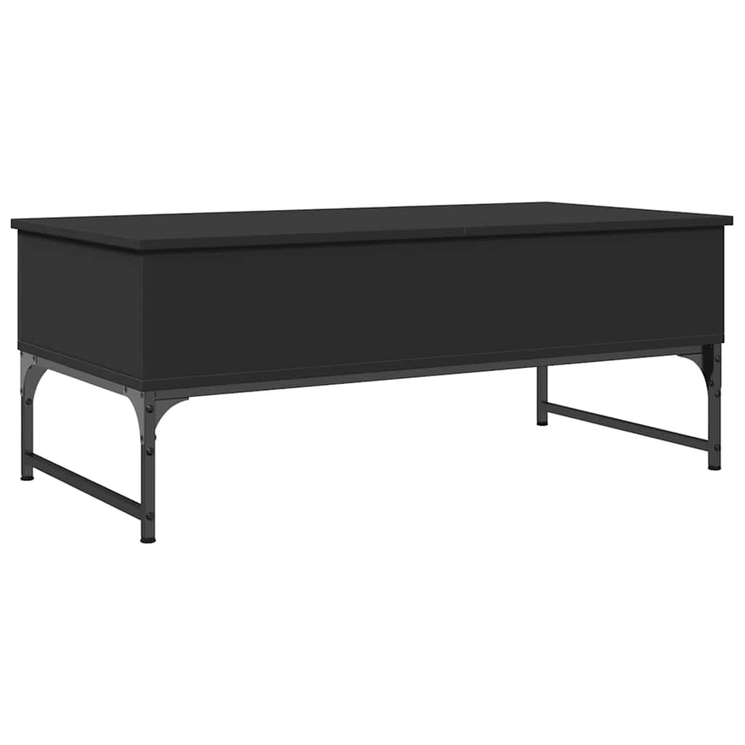 vidaXL Couchtisch Schwarz 100x50x40 cm Holzwerkstoff und Metall 845376 günstig online kaufen