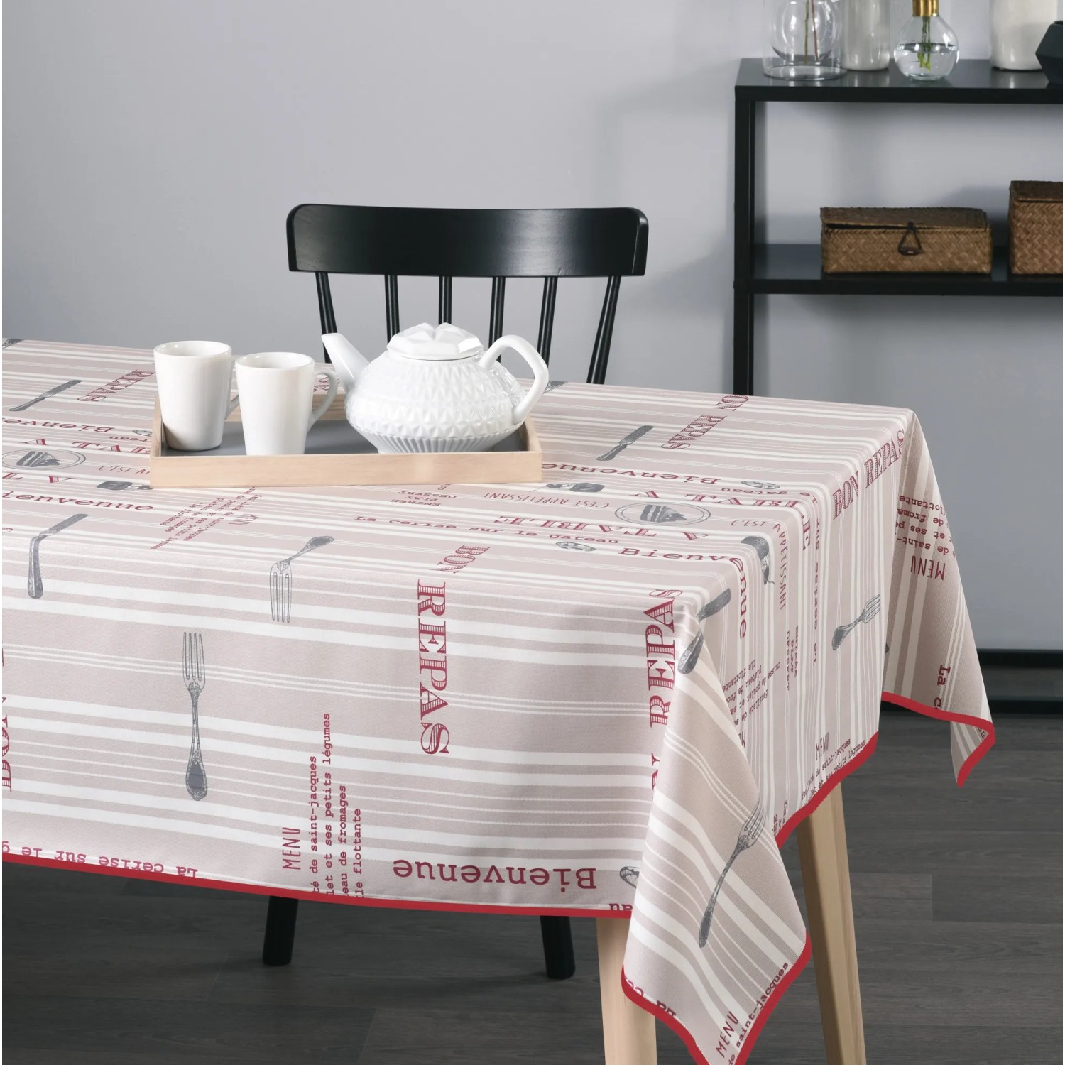 Venilia abwaschbare Tischdecke Bon Appetit 140 cm Meterware kaufen bei OBI