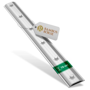 Bambusbörse Verschlussschiene für Wurzelsperre Rhizomsperre 70 cm aus Aluminium