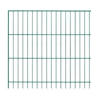 Grüner Einstabmattenzaun, 100x200 cm, für den Garten.