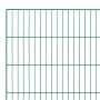 Grüner Einstabmattenzaun, 100x200 cm, für den Garten.