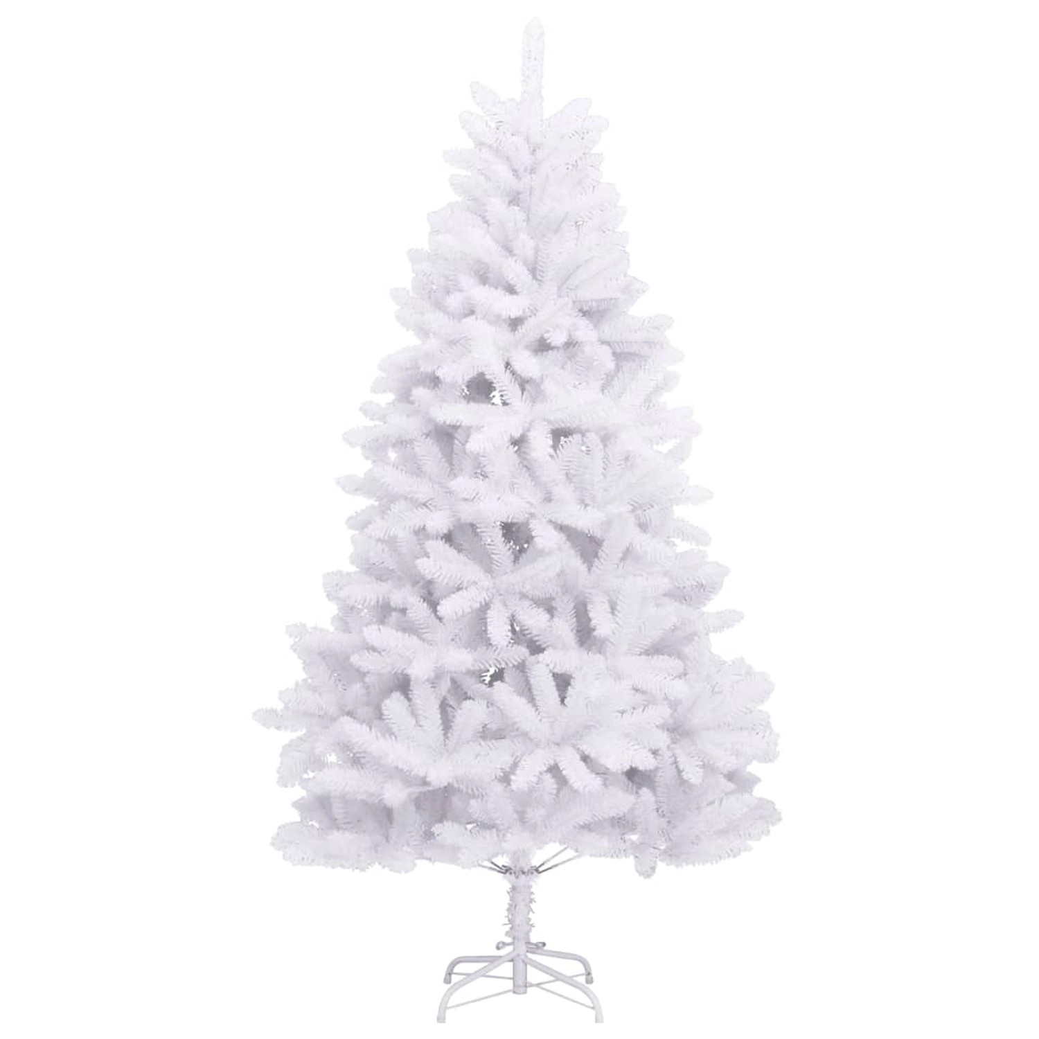 vidaXL Künstlicher Weihnachtsbaum Klappbar mit Ständer Weiß 270 cm 357789