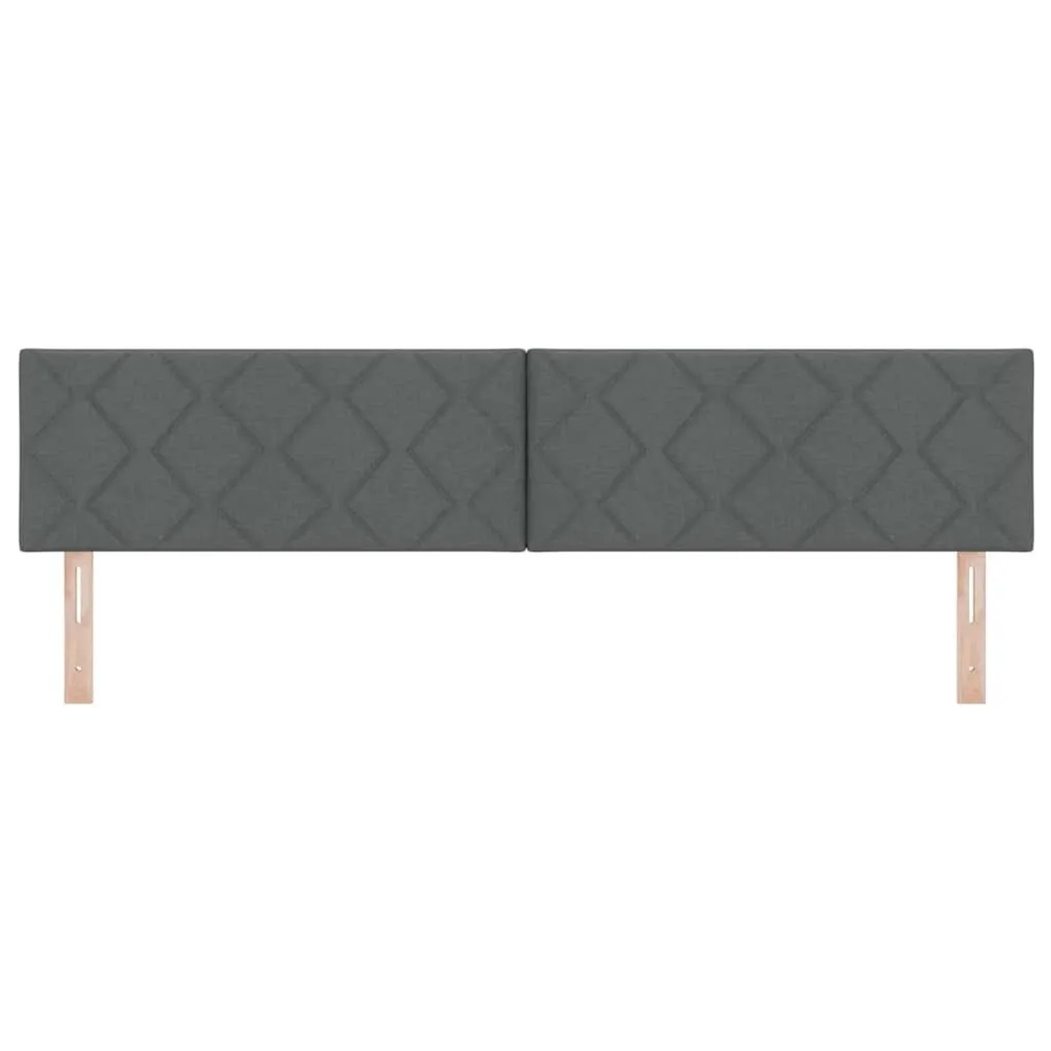 vidaXL Kopfteil mit Kopfteil Dunkelgrau 200 cm Kunstleder 42007281