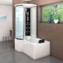 AcquaVapore Duschtempel K55-R01-EC: Kombination aus Badewanne und Dusche, 100x170 cm.
