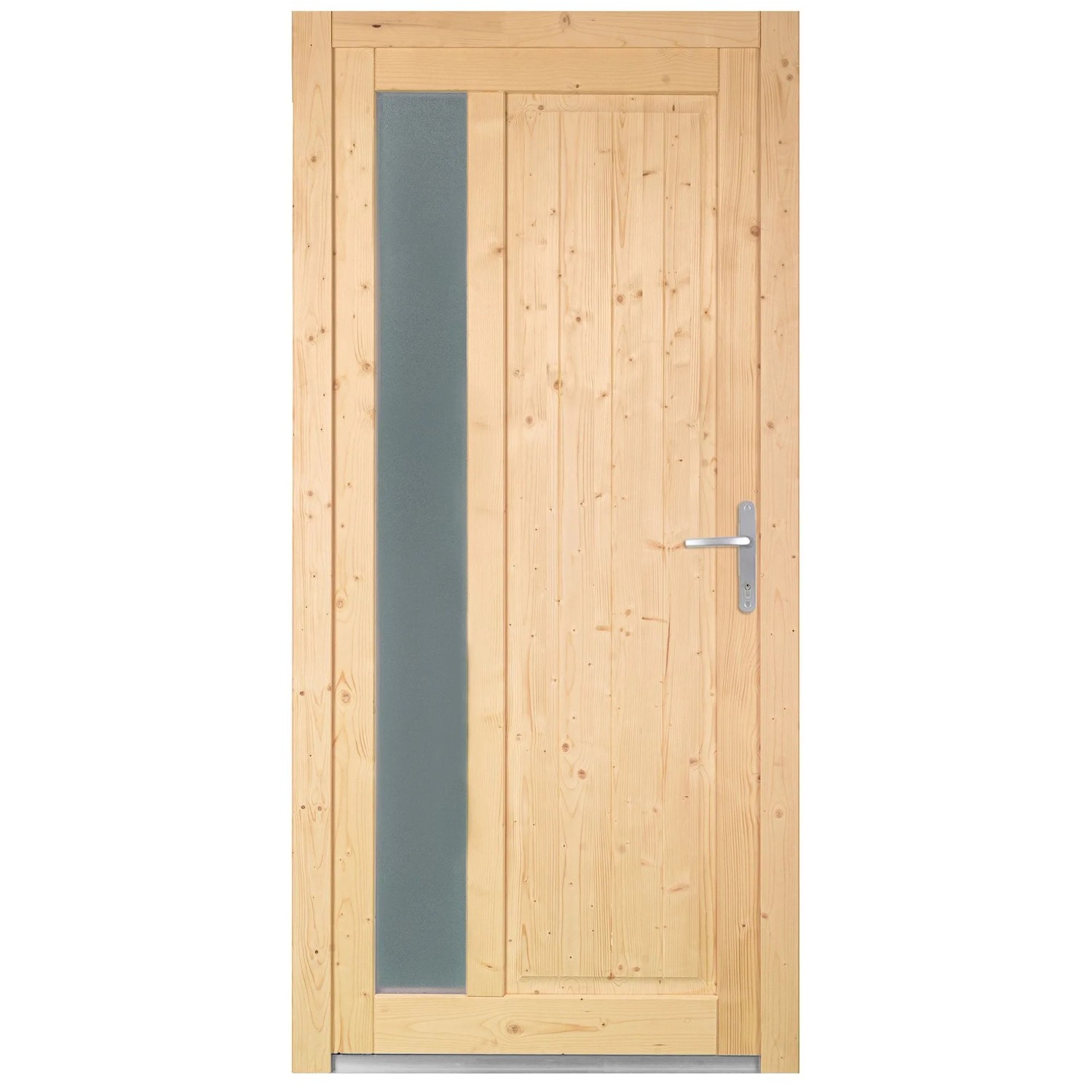 Panto Holz-Nebeneingangstür NET 510 Natur 98 cm x 198 cm DIN R günstig online kaufen